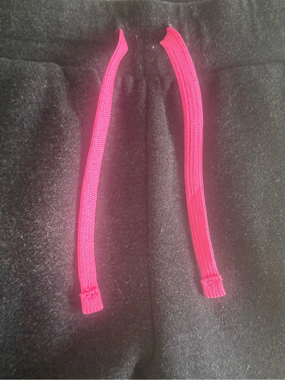 Puma Black Kids Hoodie & Joggers Set with Pink Drawstring and Multicolor Logo